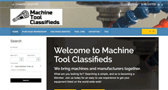 Desktop Screenshot of machinetoolclassifieds.com